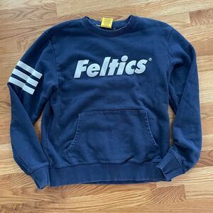 Feltics Do the Right Thing Navy Blue Sweatshirt Large